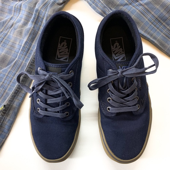 Vans Atwood Skate Shoes Navy/Gum, Wino Style, Off the Wall - Picture 3 of 8